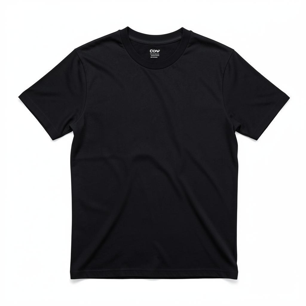 Port & Company PC61, front view, in Jet Black